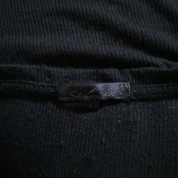 Splash Scooped Neck Ribbed Short Sleeve Top Size Large - Picture 8 of 10